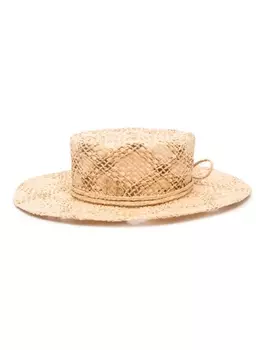 Ruslan Baginskiy шляпа с бантом, нейтральный цвет