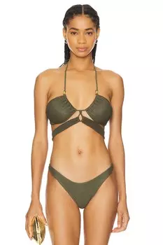 Ruth gi бикини-топ Vix Swimwear, зеленый