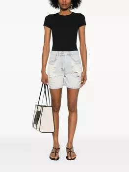 Рваные джинсовые шорты IRO, синий