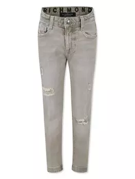 Рваные джинсы John Richmond Junior, серый