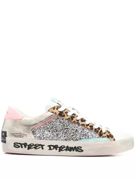 Рваные кроссовки Crime London, белый