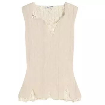 Рваный жилет Our Legacy, коричневый