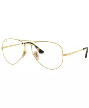 RX6489 Мужские очки пилота Ray-Ban, золотой