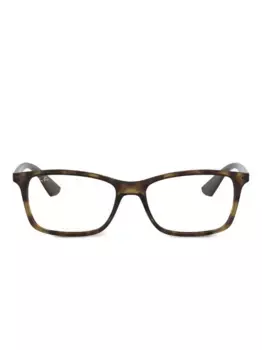 RX7047 прямоугольные очки из ацетата Ray-Ban, коричневый