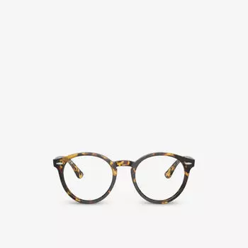 Rx7680v солнцезащитные очки larry в круглой оправе из ацетата ацетата Ray-Ban, коричневый