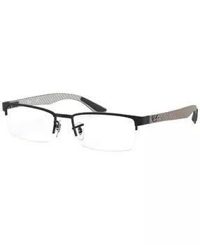 RX8412 Очки унисекс прямоугольной формы Ray-Ban, черный