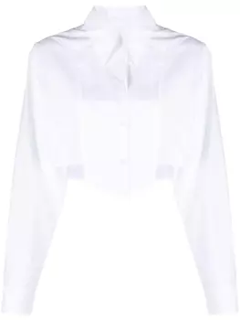 Rxquette укороченная рубашка, белый