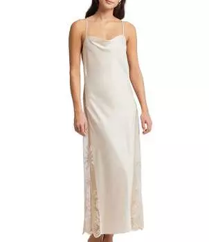 Rya Collection Darling Милая ночная рубашка с кружевным вырезом и перекрещивающейся спиной, слоновая кость