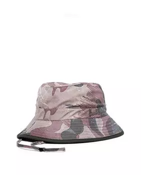 Рыбацкая шапка унисекс из разноцветной ткани с камуфляжным принтом Herschel, мультиколор