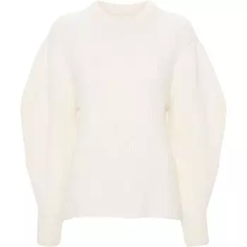 Рыбацкий вязаный свитер JIL SANDER, слоновая кость