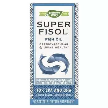 Рыбий жир Nature's Way Super Fisol, 90 мягких таблеток