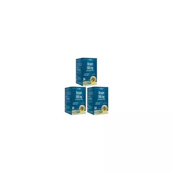 Рыбий жир Ocean 500 мг, 3 упаковки по 60 капсул