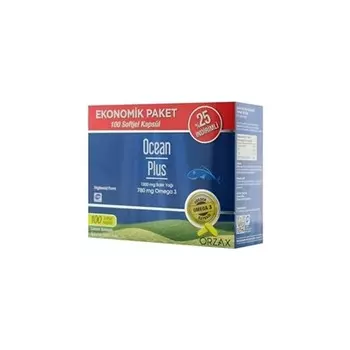 Рыбий жир Ocean Orzax Ocean Plus 1200 мг, 100 мягких капсул