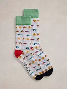 Рыбные носки White Stuff, цвет Grey/Multi