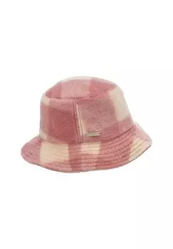 Рыболовная шапка из смесовой шерсти 19299-0 SEEBERGER, цвет Rosewood Offweiss One Size