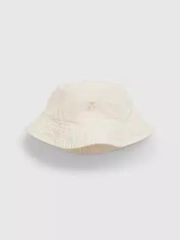 Рыболовная шапка с вышивкой в виде мишки Gap, цвет cream white
