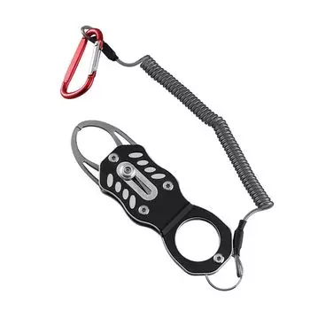 Рыболовный захват, с большим отверстием, нержавеющий, легкий, высокопрочный, захват для рыбной губы - черный Hameb