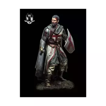 Рыцарь-тамплиер, XII век (75 мм), Miniatures - Assorted (75mm) (Andrea Miniatures)