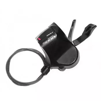 Рычаг переключения передач SORA SL-R3000 для плоского руля 2-позиционный SHIMANO, черный / черный / серый