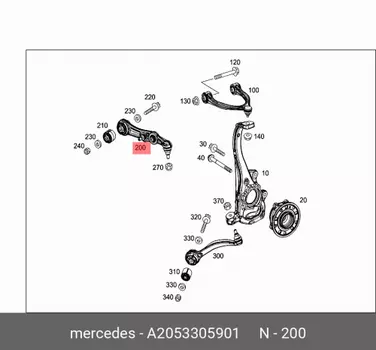 Рычаг подвески MERCEDES-BENZ A2053305901