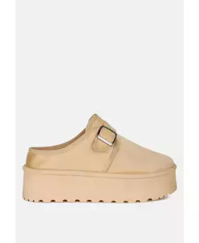 Ryeson Бакле с ремешком Классические слипоны на платформе London Rag, коричневый/бежевый