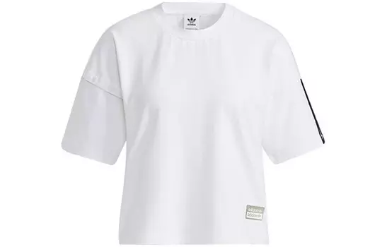 Ryv Tee Ss Crop Top женский белый Adidas Originals