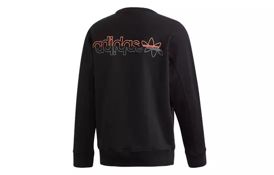RYV Толстовка мужская черная/оранжевая Adidas Originals, черный/оранжевый