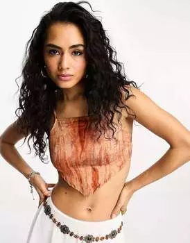 Ржавый топ-шарф Violet Romance