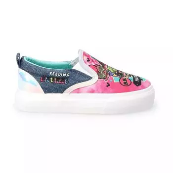РЖУ НЕ МОГУ. Сюрприз! Туфли-слипоны с принтом тай-дай для девочек Licensed Character
