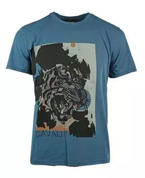 S01Gc0541 523 футболка Just Cavalli, синий