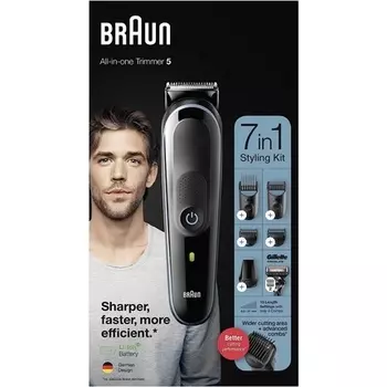 S5 Mgk5345 Многофункциональный триммер для бороды 7 в 1, Braun