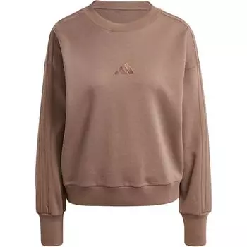 С AdiClub All Szn French Terry 3 Stripes Loose Свитшот Adidas, Stratum Dark Earthy Brown