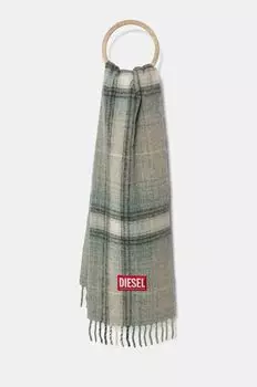 S-BESTRO шарф из смесовой шерсти Diesel, серый