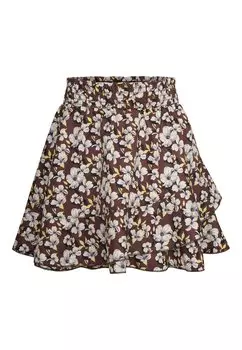 С ЦВЕТОЧНЫМ УЗОРОМ. They Don'T Know 4funkyflavours, Расклешенная юбка коричневая