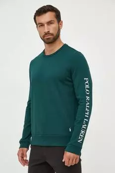 С длинными рукавами Lounge Polo Ralph Lauren, зеленый