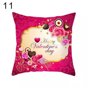 С Днем Святого Валентина Сердце Цветок Пледы Подушки Чехлы Чехол Домашний Декор Дивана-11 # Stuttg