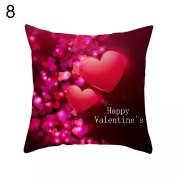 С Днем Святого Валентина Сердце Цветок Пледы Подушки Чехлы Чехол Домашний Декор Дивана-8 # Stuttg