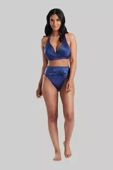 С драпированным верхом и завышенной талией South Beach, синий