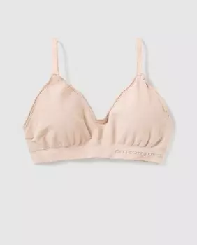 Съемный бесшовный поролоновый бюстгальтер для девочек Cotton Juice, бежевый