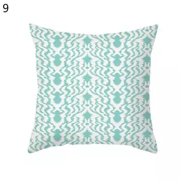 Съемный чехол для подушки, анти-выцветание, полиэстер, персиковая кожа, декоративные наволочки с геометрическим рисунком для Daily-9 Stuttg