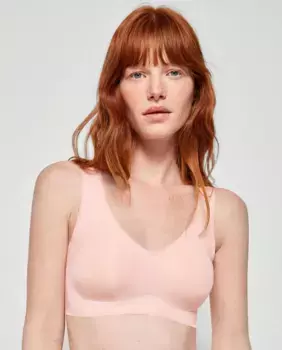 Съемный поролоновый бюстгальтер с эффектом второй кожи Gisela, розовый