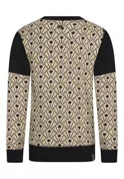 С ГЕОМЕТРИЧЕСКИМ УЗОРОМ Every Season 4funkyflavours, Джемпер кремовый