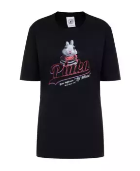 S хлопковая футболка Pinko, черный