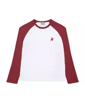 S и футболка со звездным принтом Golden Goose, белый