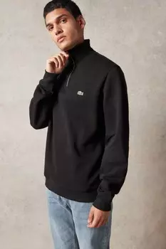 С короткой молнией Lacoste, черный