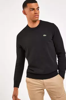 С круглым вырезом Lacoste, черный
