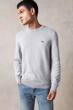 С круглым вырезом Lacoste, серый