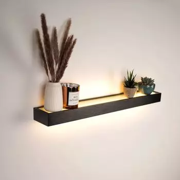 S.luce Cusa Светодиодная доска, настенный светильник вверх и вниз, кухонный светильник, настенный светильник, полка, черный