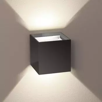 S.luce Ixa Светодиодный настенный светильник с датчиком движения Датчик наружного освещения, серый