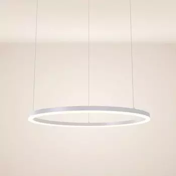 S.luce Кольцевой подвесной светильник, прямой кольцевой светильник, кольцевой светильник, подвесной светильник, подвесной светильник, подвесной светильник, белый, 80 см, 500 см, подвесной круглый